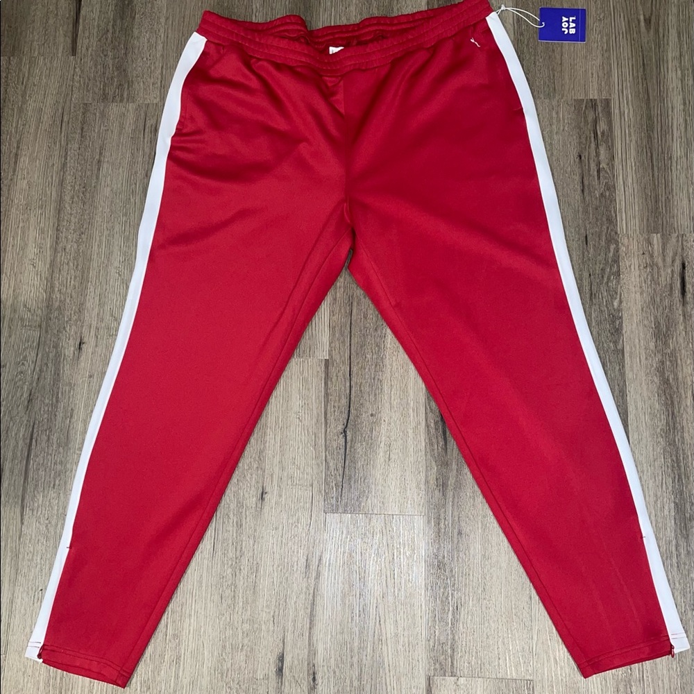 JOY LAB CRIMSON Red Track Pants Sweatpants Joggers
